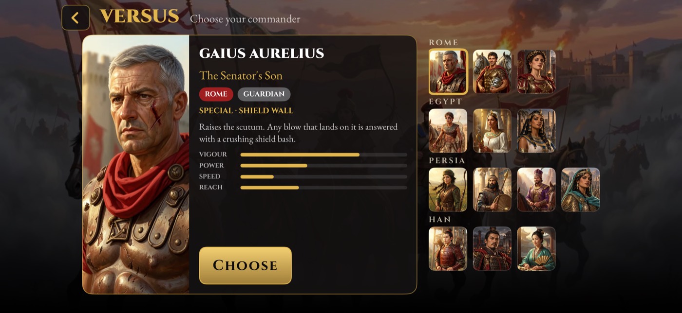 Choosing a commander